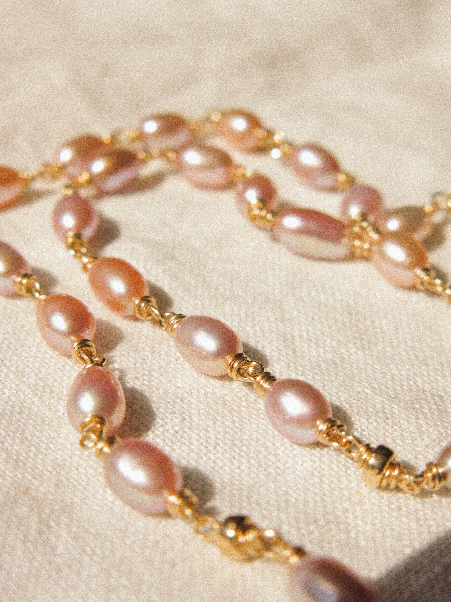 Rainbow Rice Pearl and Faceted Hessonite Garnet Cube Delicate Choker Necklace