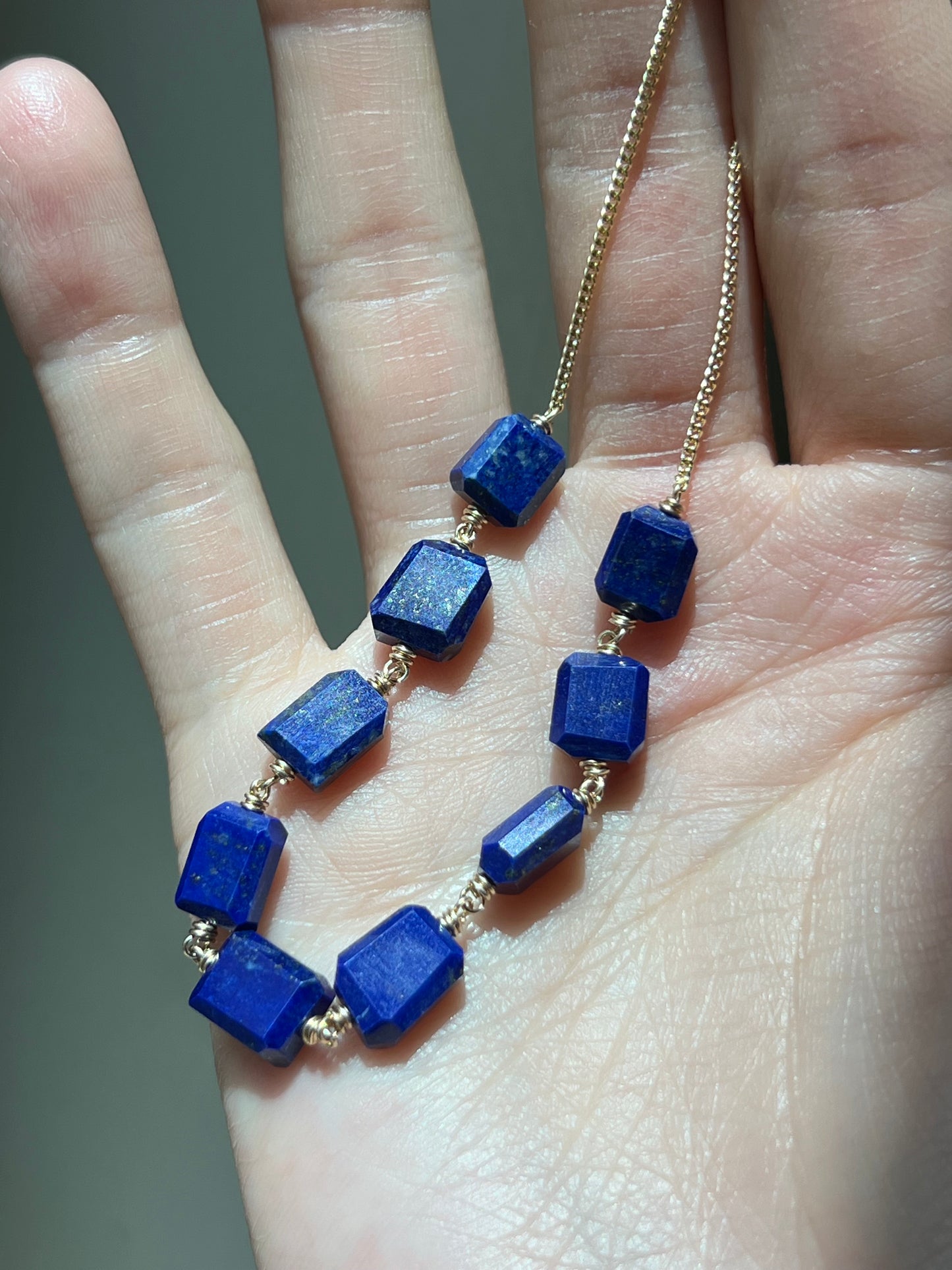 Custom Commission for Karen - Lapis Necklace