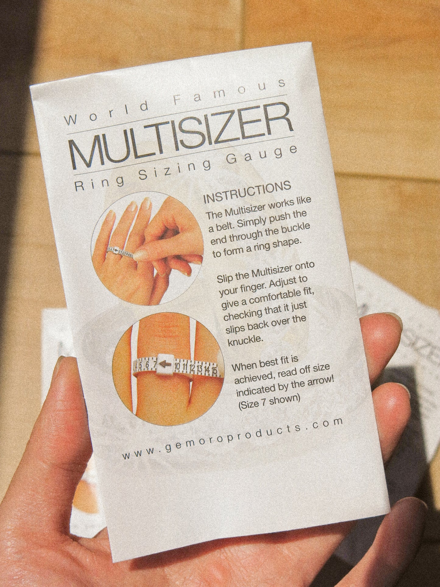 Adjustable US Ring Sizer