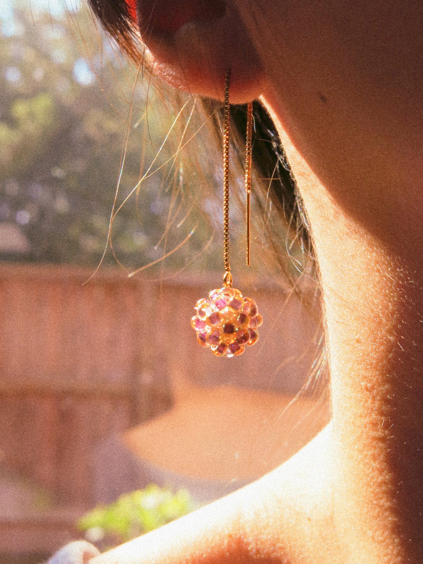 Bubble Threader Earrings, 14K Gold Fill