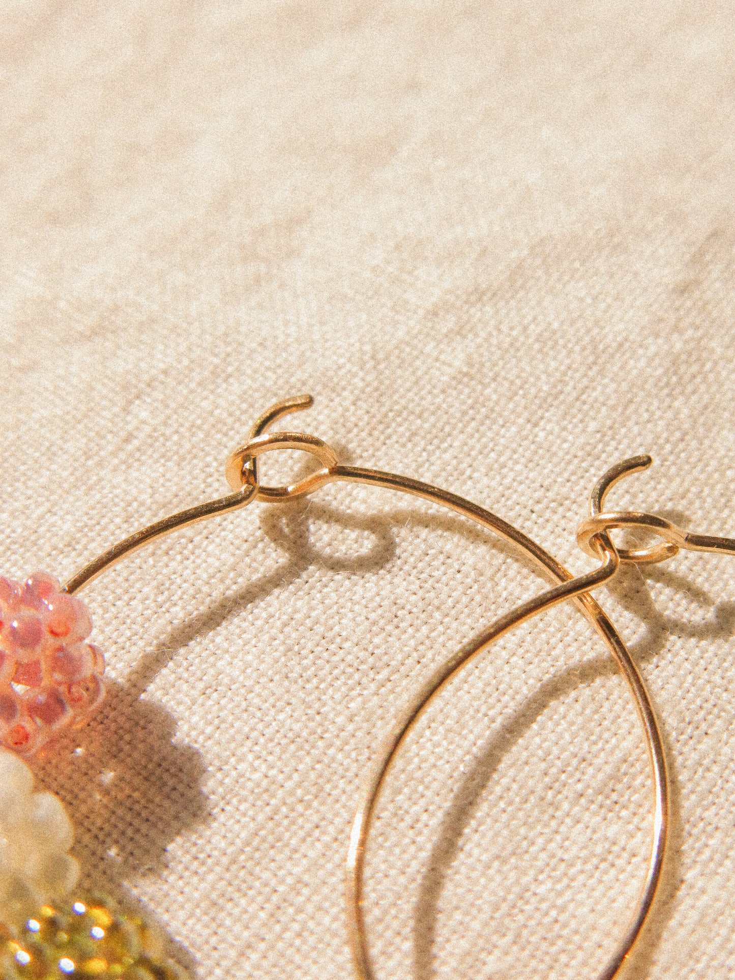 🍡Petit Dango (団子) Beaded Earrings, Pick a Style: Ear Threaders or Hammered Hoops, 14K Gold Fill