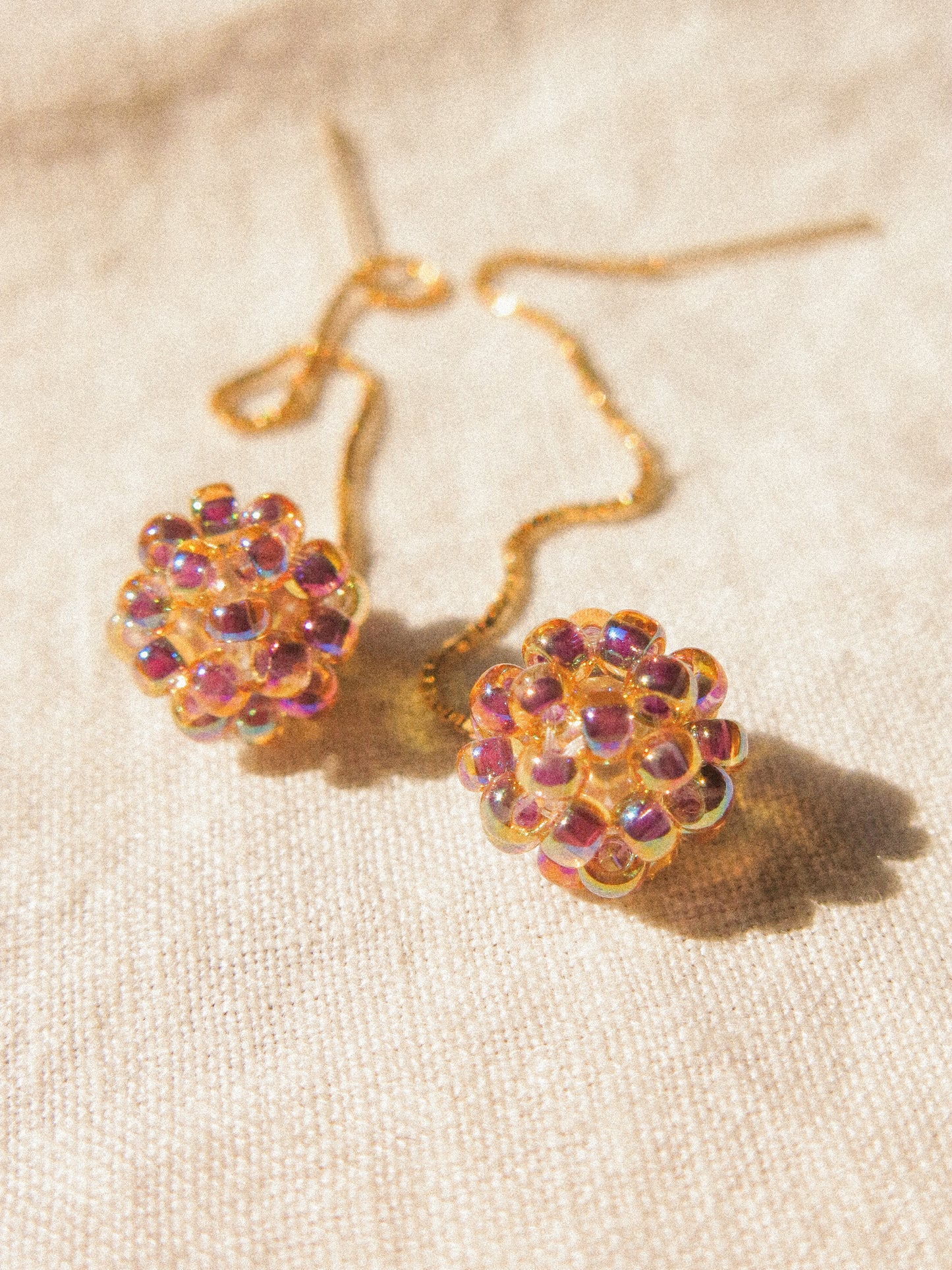 Bubble Threader Earrings, 14K Gold Fill